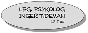 Psykolog L P I T Inger Tideman HB
