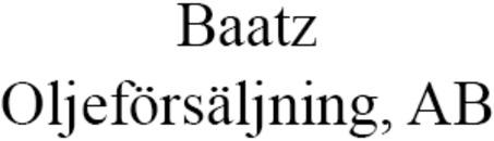 Baatz Oljeförsäljning, AB